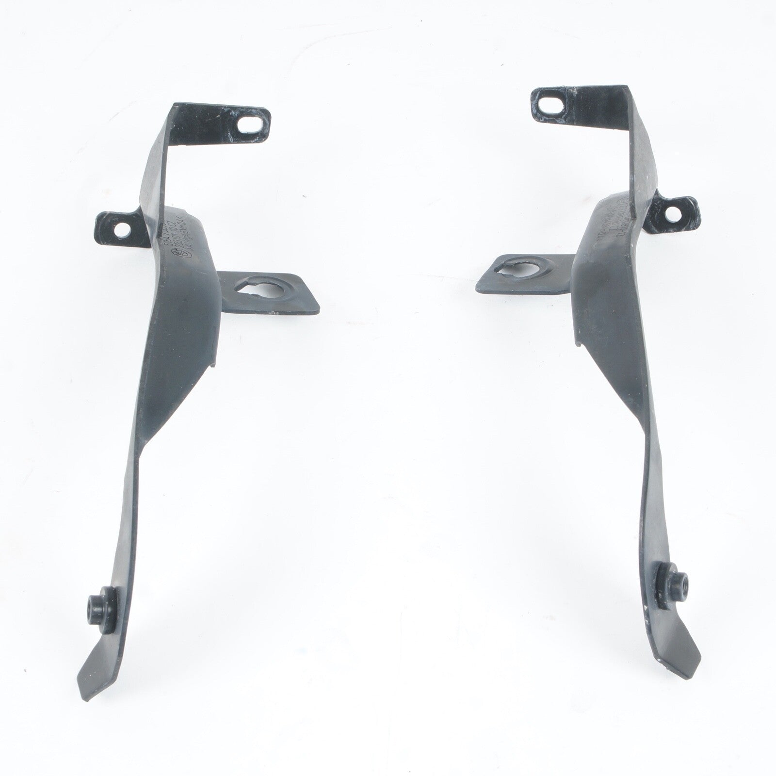 06-10 BMW 650I M6 E64 E63 FRONT LEFT RIGHT SIDE FENDER LOWER BRACKET HOLDER PAIR