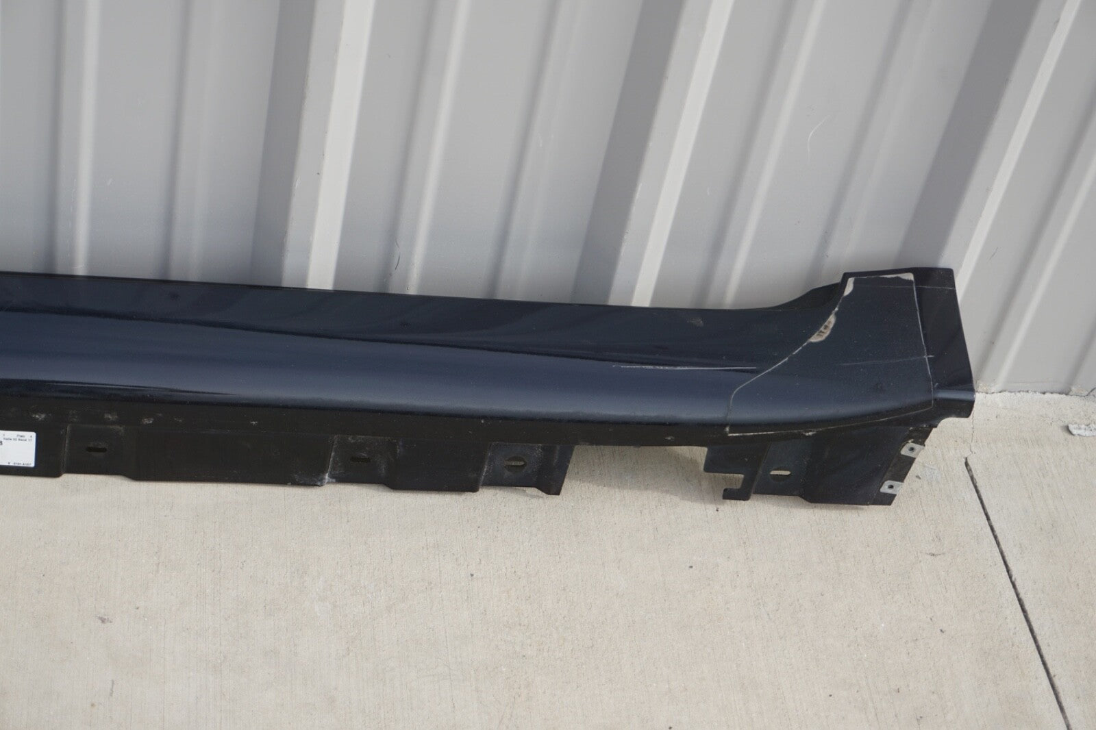 09-15 BMW F02 750Li LEFT DRIVER ROCKER PANEL SKIRT MOLDING BLACK OEM