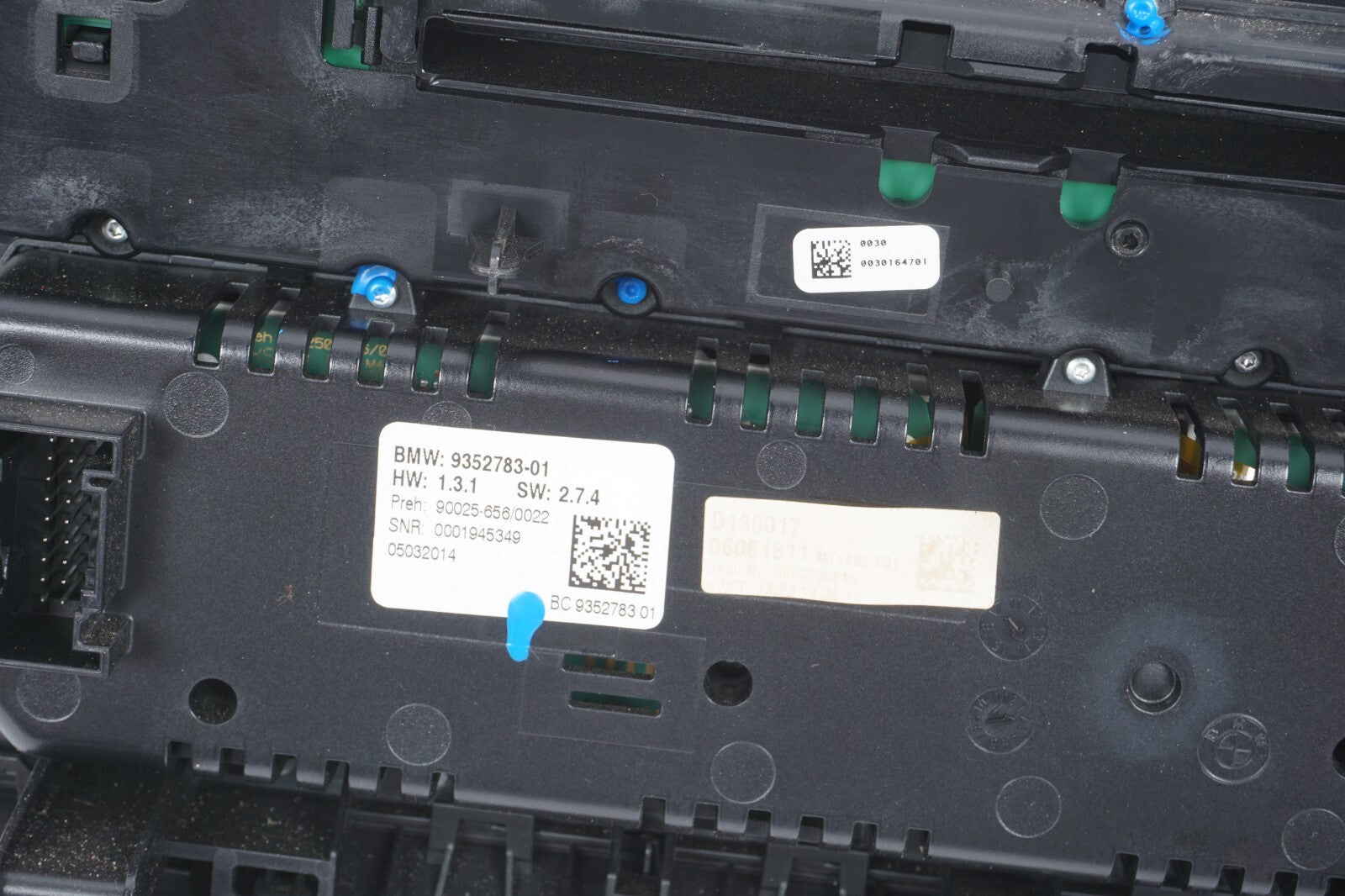 13-18 BMW 650i 640i Heater A/C Temperature Climate Control Switch Front  OEM