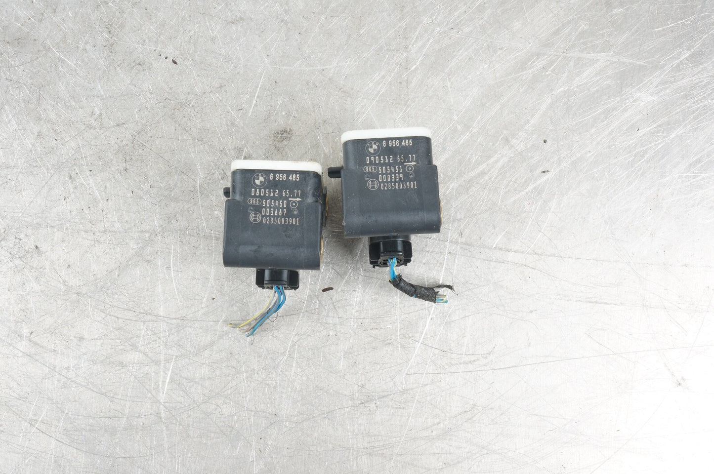 07-13 BMW E92 E93 E88 E89 Set of 2 Side Impact Crash Sensor 6956485