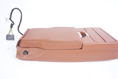 2014-2022 maserati ghibli REAR arm rest lid cover armrest cup holder brown OEM
