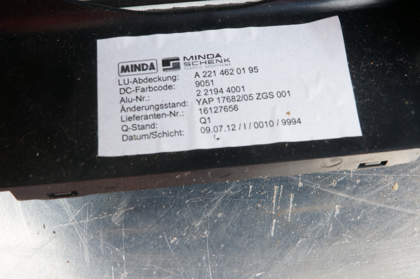 2007 - 2013 MERCEDES BENZ S CLASS W 221 TRIM COVER COLUMN BOOT 2214620195 OEM