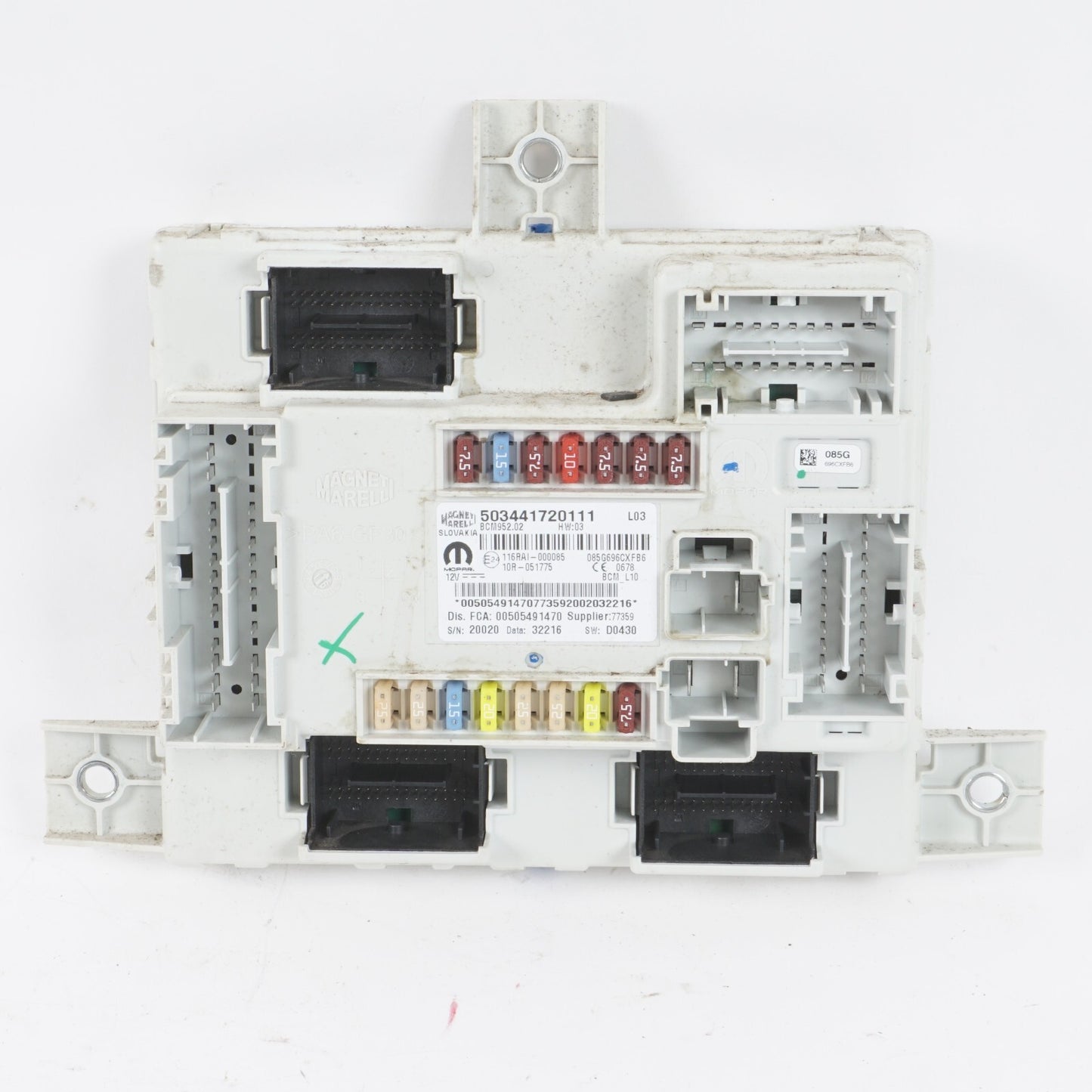 17 - 19 Alfa Romeo Giulia 2.0L BODY CONTROL MODULE BCM UNIT FUSE BOX  OEM