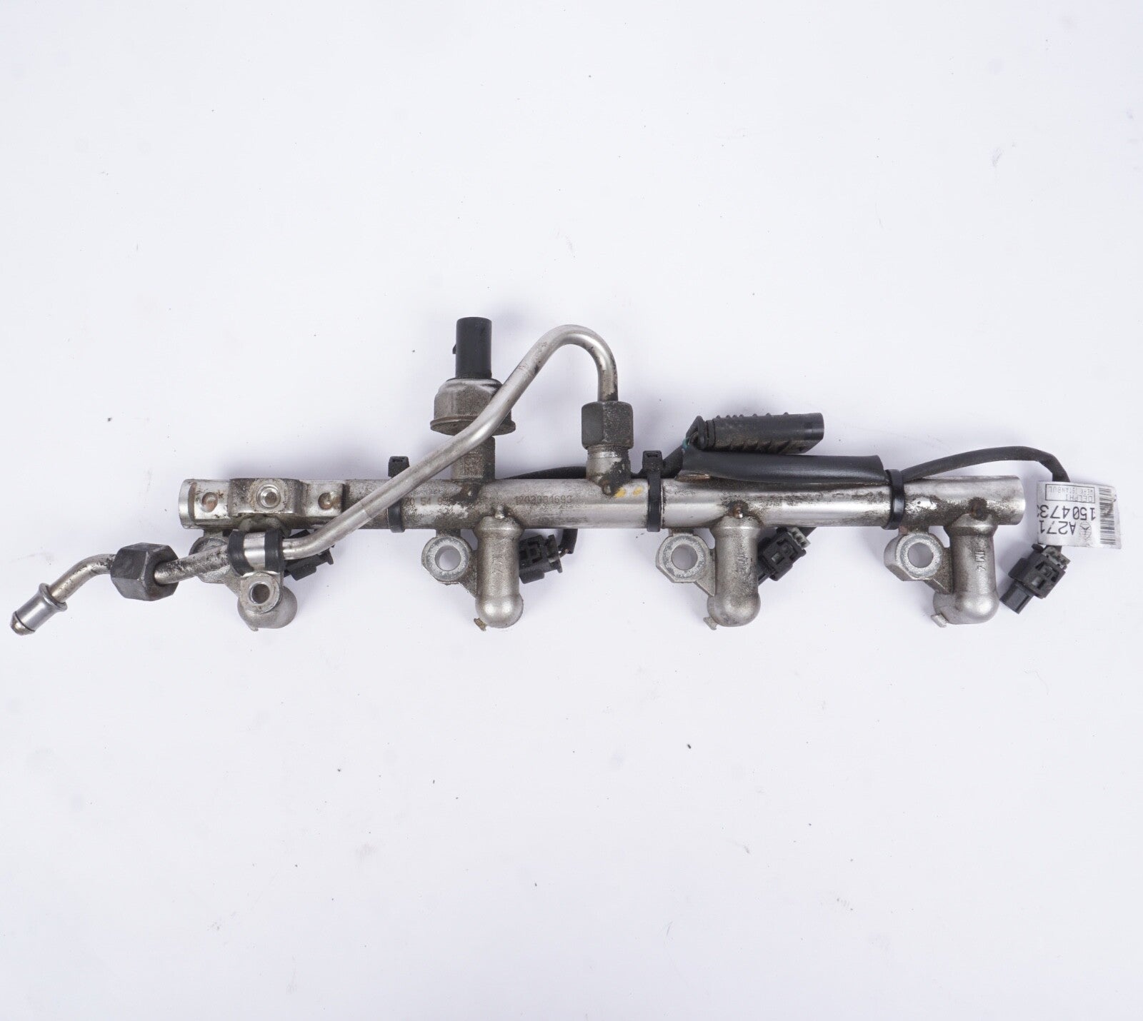 12-15 MERCEDES W204 C250 1.8L M271 ENGINE FUEL INJECTOR RAIL LINE 2710705495 OEM