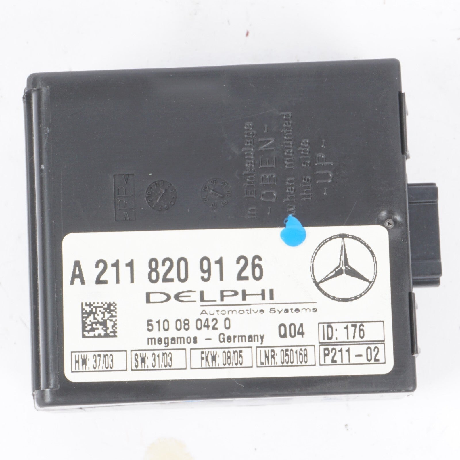 03-12 Mercedes R230 SL500 S430 E320 Anti Theft Alarm Module 2118209126 OEM