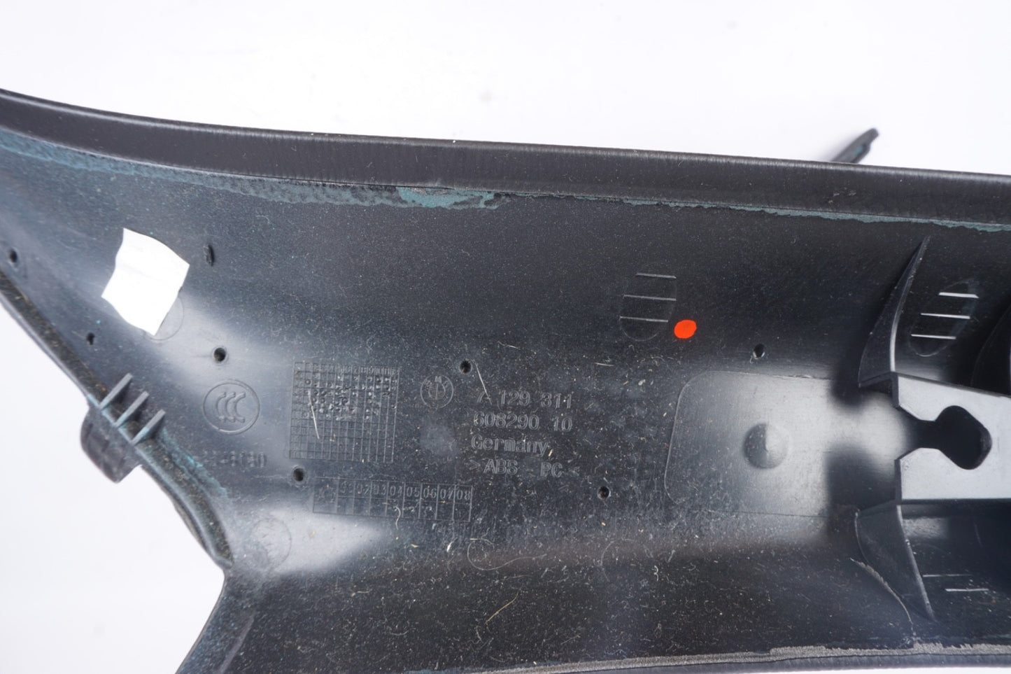 08-13 BMW E93 M3 Convertible Front A Pillars Black Original Pair 7129311 7129312
