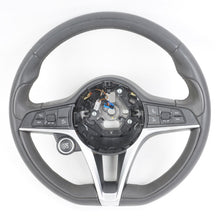 2017 - 2023 ALFA ROMEO STELVIO DRIVER STEERING WHEEL BLACK LEATHER OEM