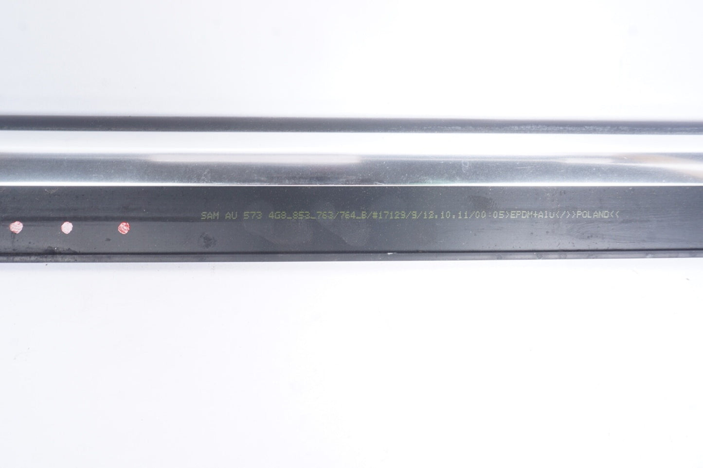 2012-2018 AUDI A7 REAR RIGHT SIDE DOOR WINDOW BELT MOLDING TRIM 4G8853764B OEM