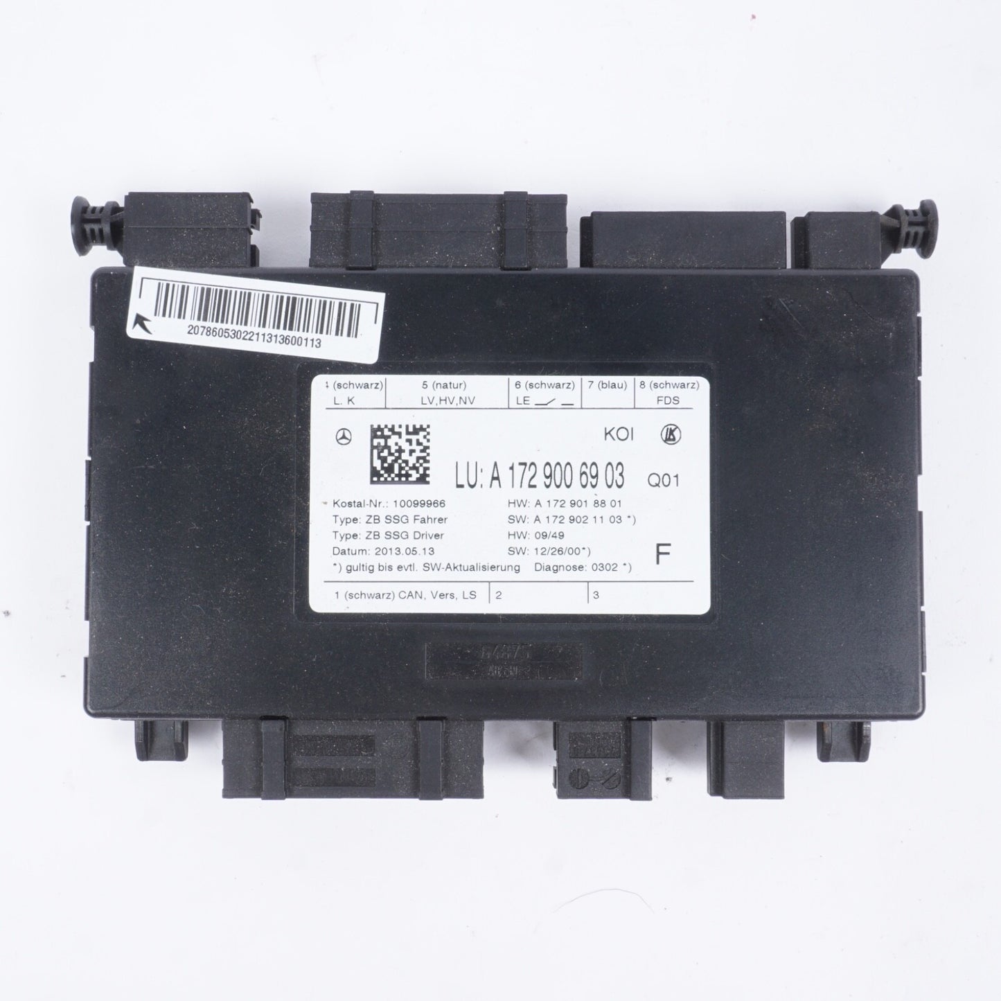08-18 Mercedes W212 E350 C250 Seat Control Module Front Left Driver Side OEM
