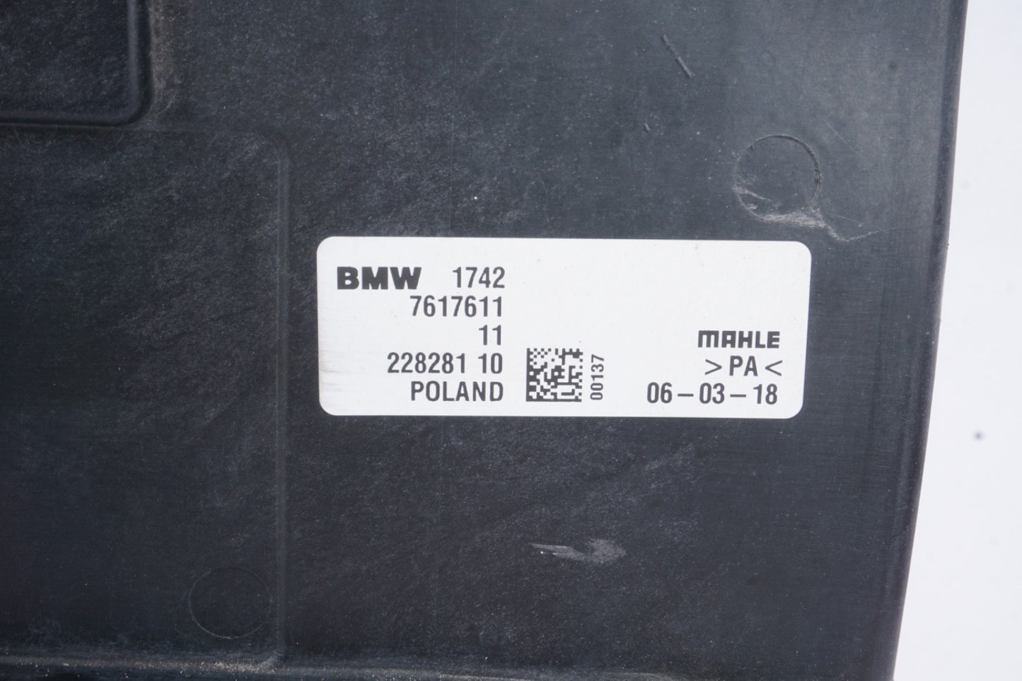 2016 - 2023 OEM BMW F39 F48 X1 X2 Radiator Cooling Fan Motor Shroud Assembly