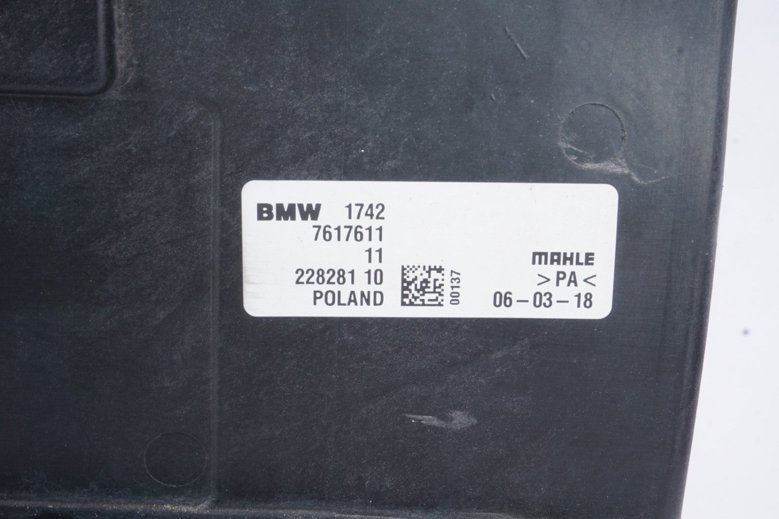 2016 - 2023 OEM BMW F39 F48 X1 X2 Radiator Cooling Fan Motor Shroud Assembly
