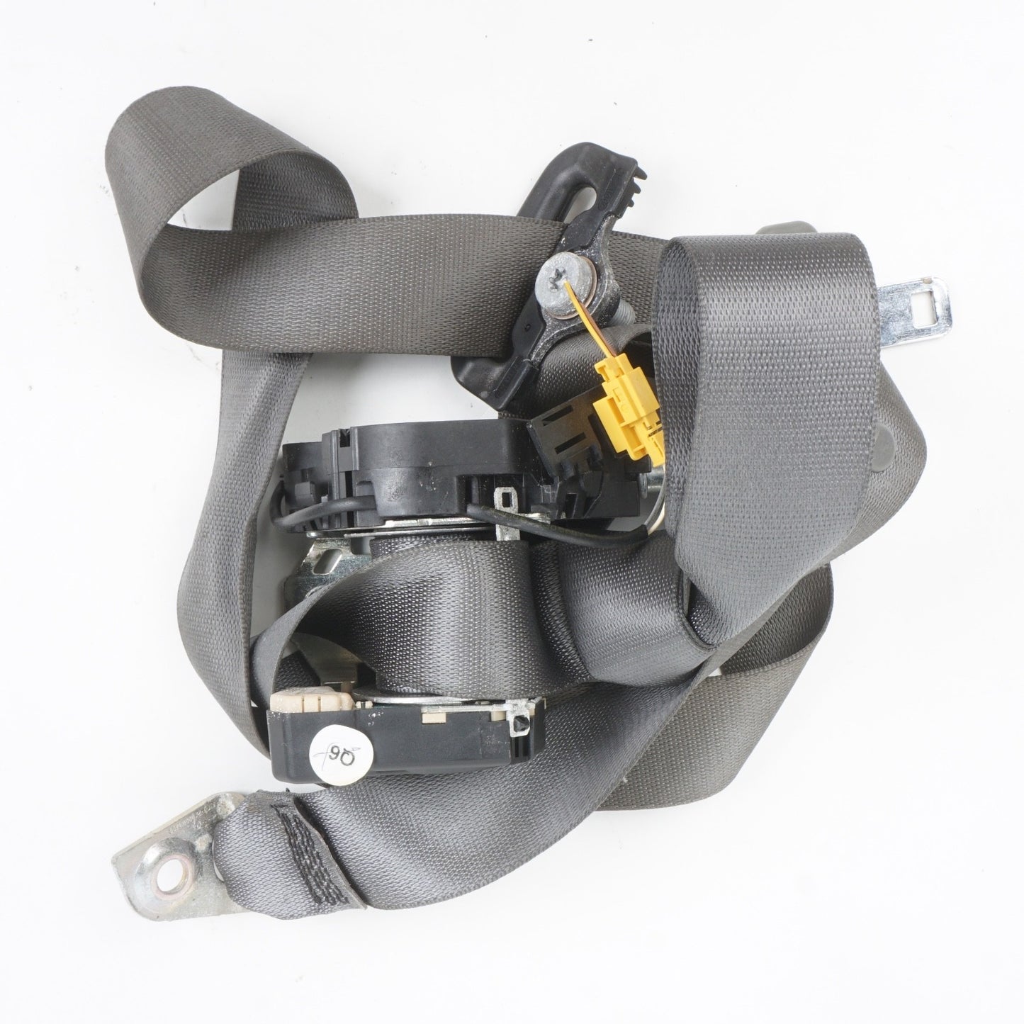 07-13 MERCEDES-BENZ W221 S550 REAR RIGHT SIDE SEAT BELT RETRACTOR GRAY OEM