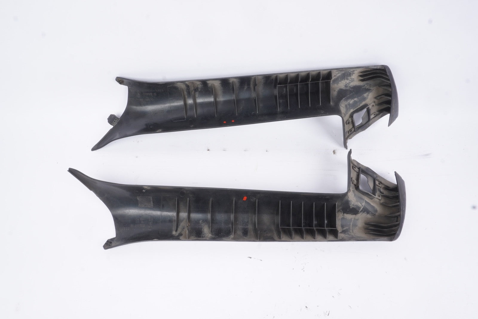 03-08 BMW E85 Z4 Convrible Front A Pillar Column Trim Cover Black Set OEM