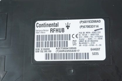 2014 - 2017 MASERATI QUATTROPORTE PASSIVE ENTRY CONTROL MODULE ECU OEM