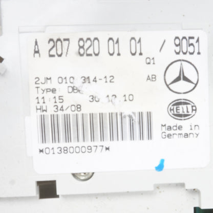 2011 - 2016 Mercedes W207 E550 E400 Overhead Dome Light Lamp Black OEM