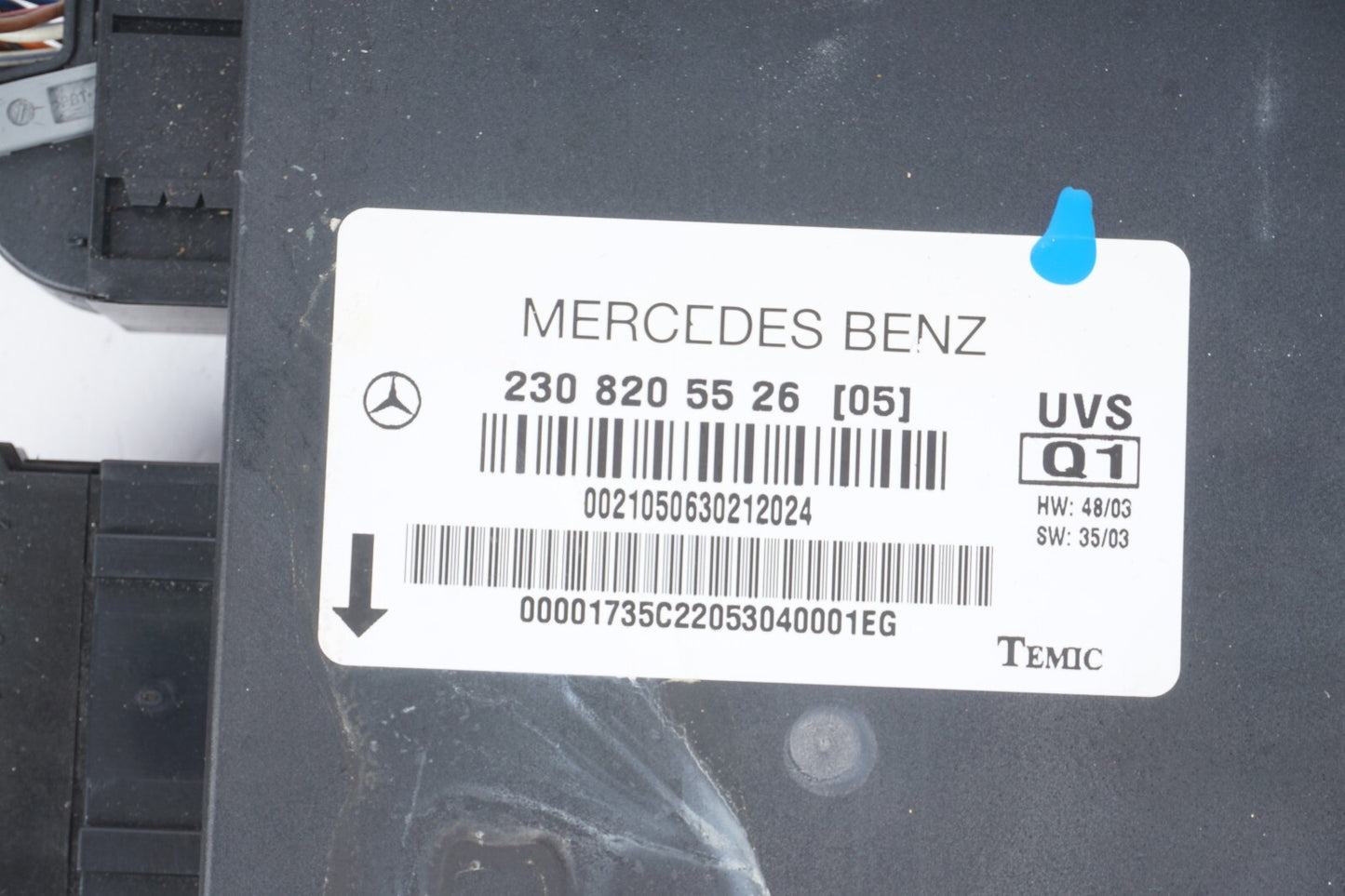 03-08 Mercedes R230 SL500 SL550 SL55 Convertible Top Roof Control Module OEM