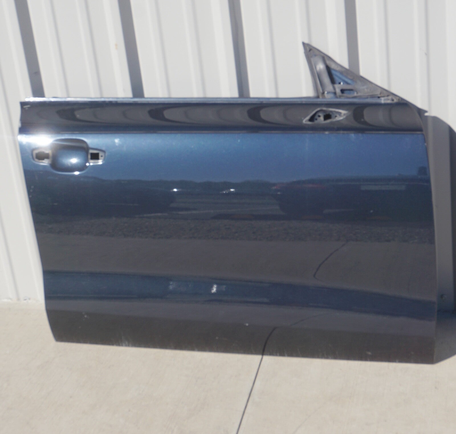 2012 - 2017 AUDI A7 FRONT RIGHT PASSENGER SIDE DOOR SHELL  OEM BLUE