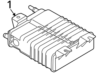 2013-2018 FORD FOCUS  Fuel Vapor Charcoal Canister AS439E857AH