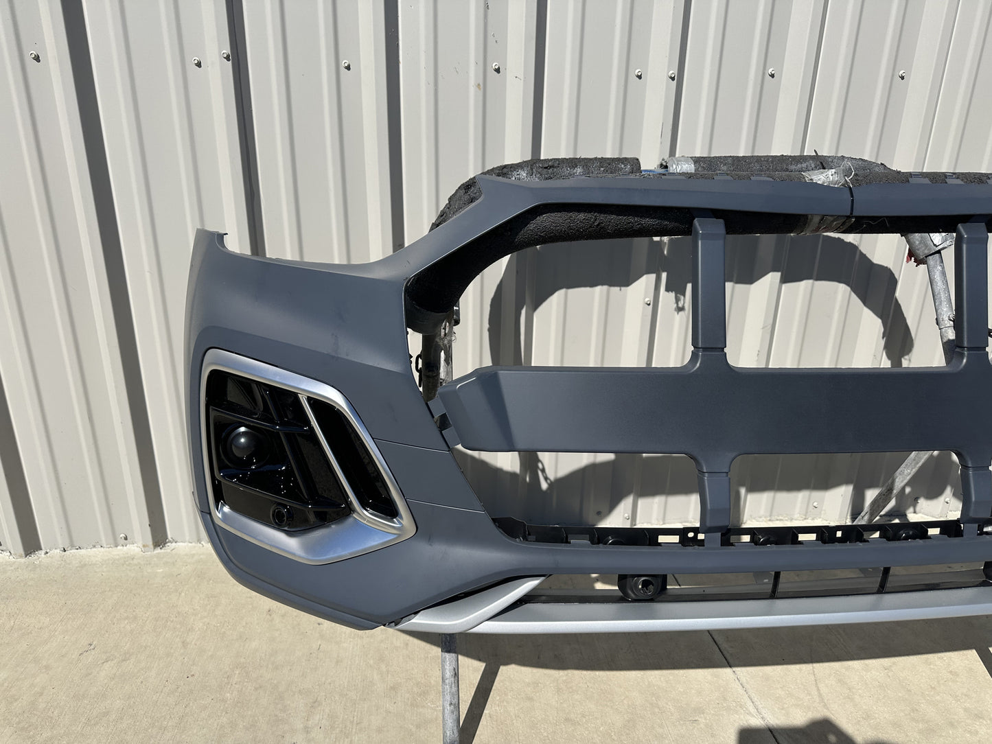 For 2021 2022 2023 2024 Audi Q5 SQ5 S-Line Front Bumper Cover W/Side Grilles