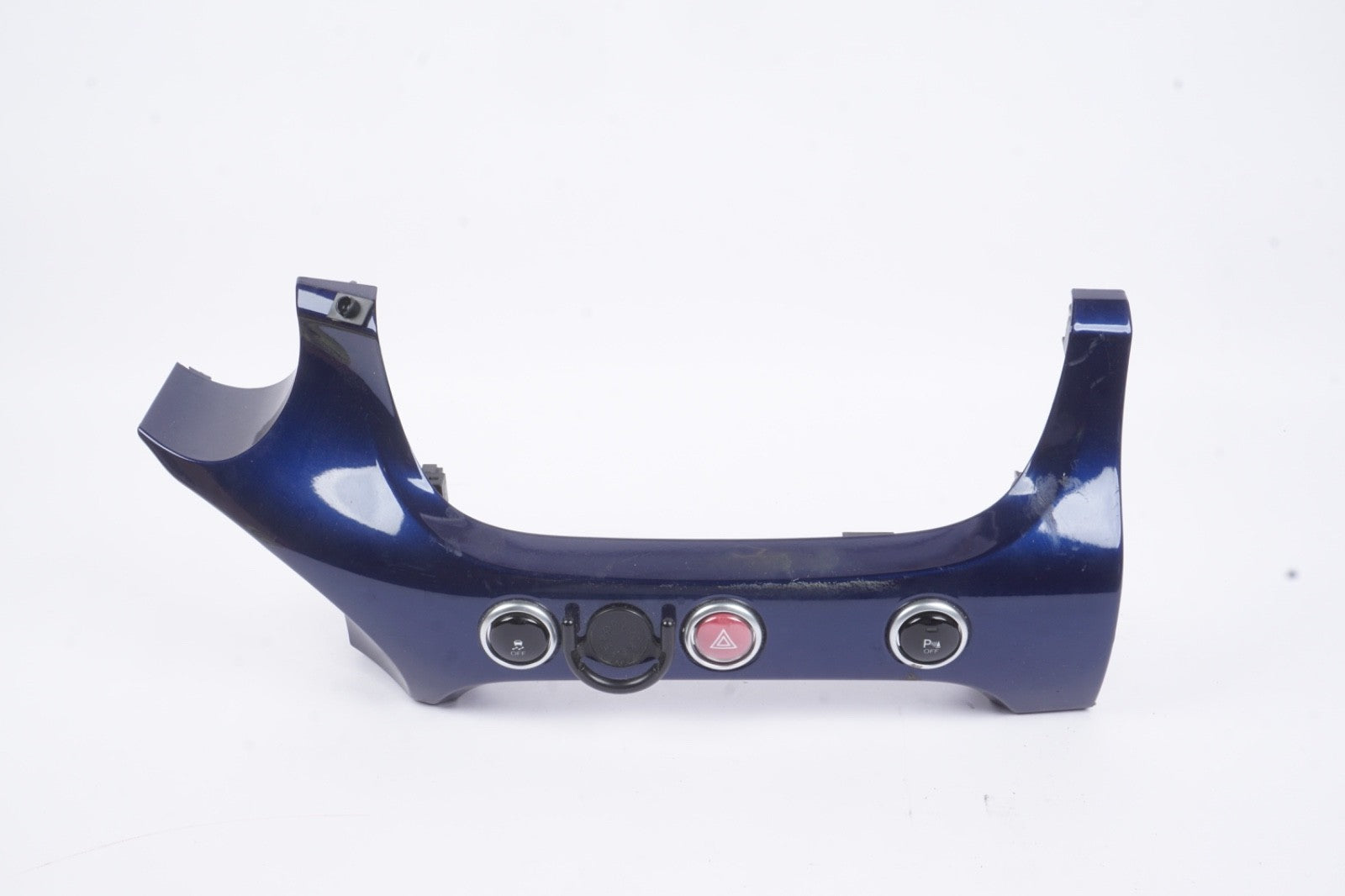 2016-18 FIAT 500X CENTER DASH TRIM BEZEL W/ HAZARD TRACTION SWITCH BLUE OEM
