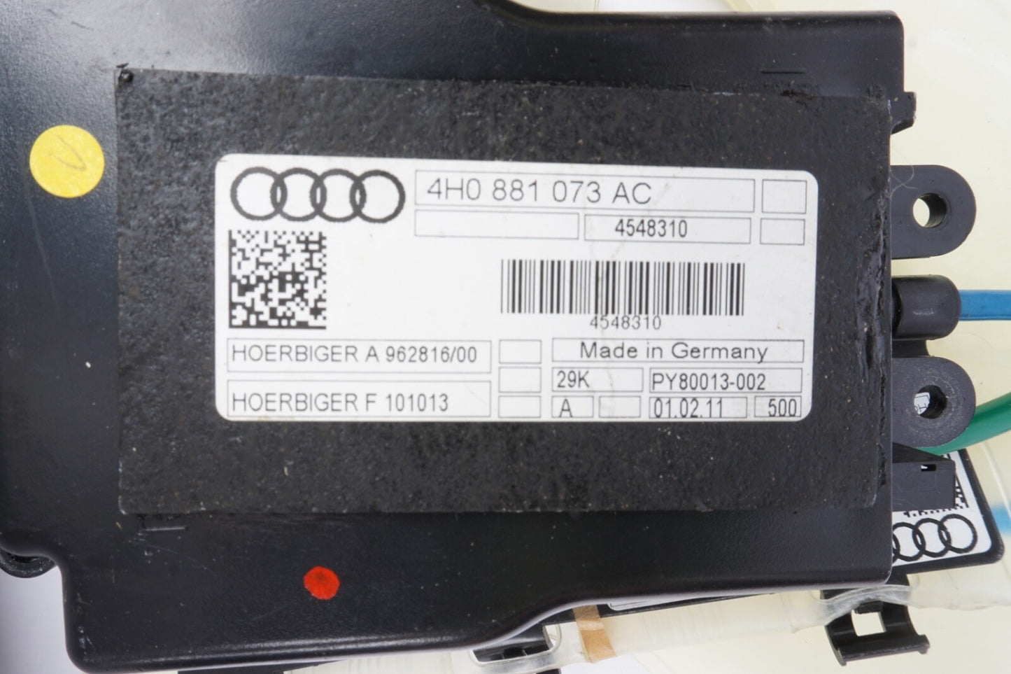 11-18 AUDI A8 BENTLEY MULSANNE FRONT UPPER SEAT BACKREST CONTROL MODULE UNIT OEM