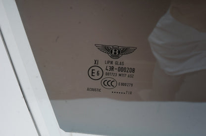 10-20 BENTLEY MULSANNE FRONT RIGHT RH PASSENGER SIDE DOOR GLASS OEM 3Y5845022C