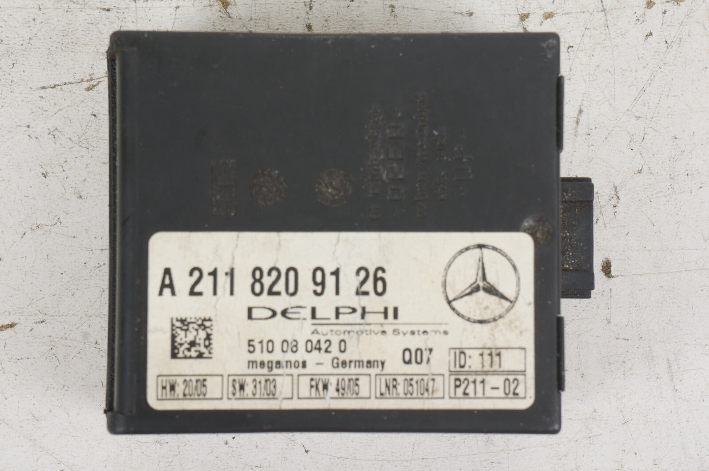 06 -09 Mercedesz CLK350 CLK500 W209 ANTI THEFT LOCKING CONTROL MODULE OEM