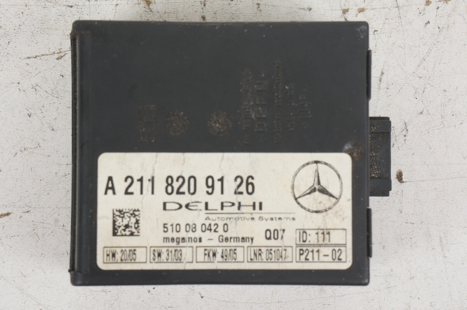 06 -09 Mercedesz CLK350 CLK500 W209 ANTI THEFT LOCKING CONTROL MODULE OEM