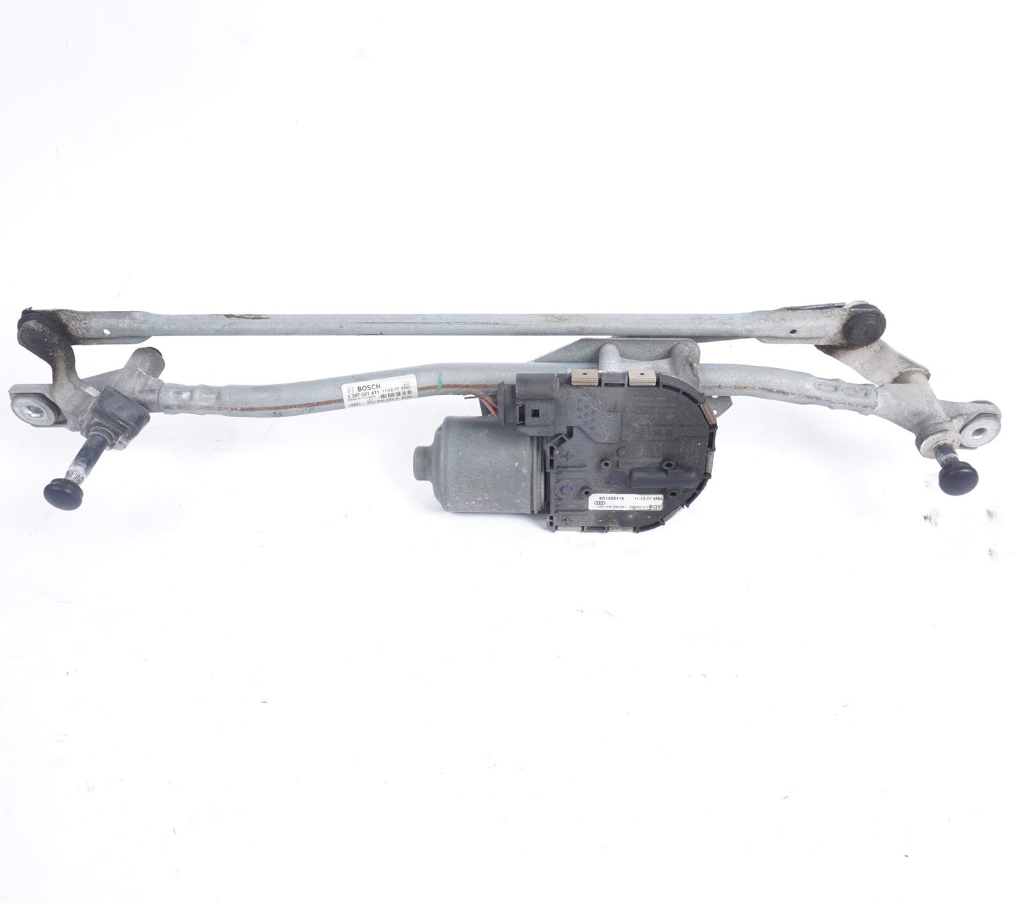 12-18 AUDI C7 A6 A7 WINDSHIELD WIPER TRANSMISSION LINKAGE MOTOR 4G1955023A OEM