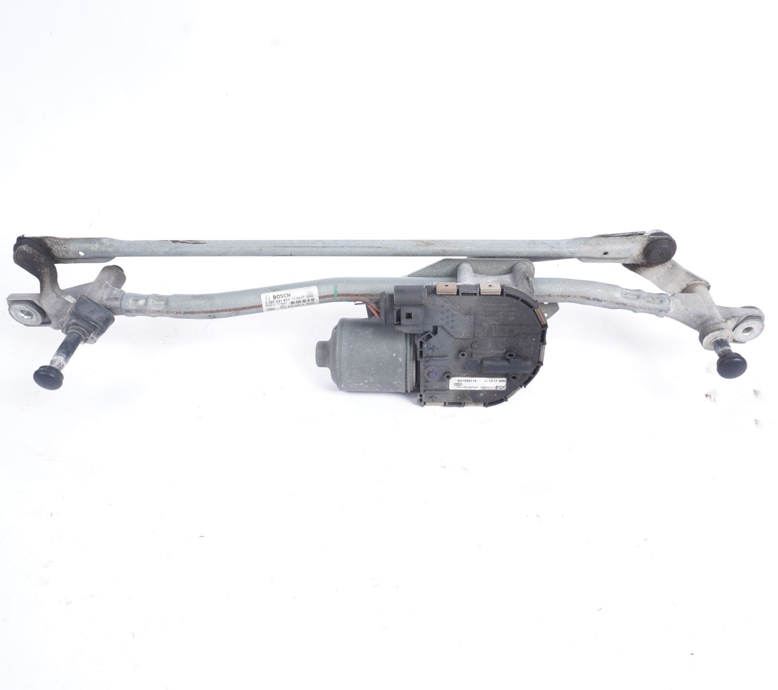 12-18 AUDI C7 A6 A7 WINDSHIELD WIPER TRANSMISSION LINKAGE MOTOR 4G1955023A OEM