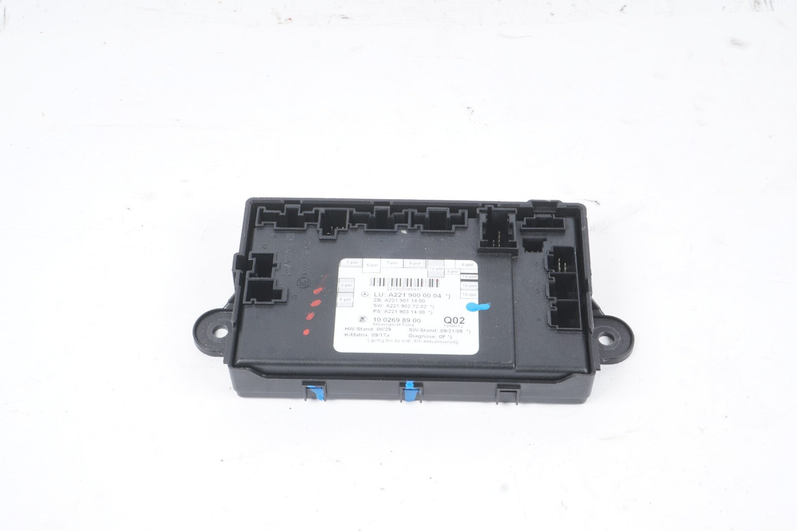 07-13 Mercedes W221 S550 S63 AMG Rear Door Control Module Right or Left Side OEM