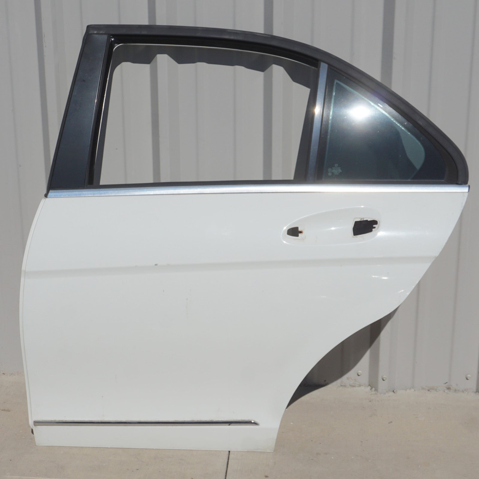08-14 Mercedes-Benz C300 Sedan Rear Left Driver Side Door Shell OEM