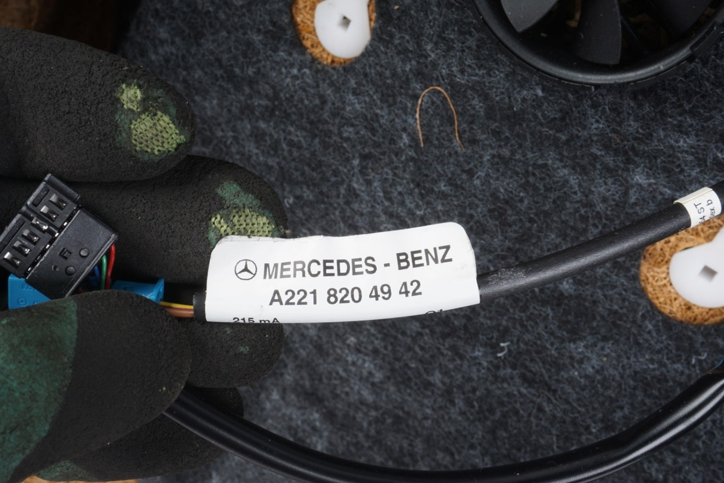 10-13 Mercedes W221 S550 S400 Front Right Side Top Upper Seat Cushion Black OEM