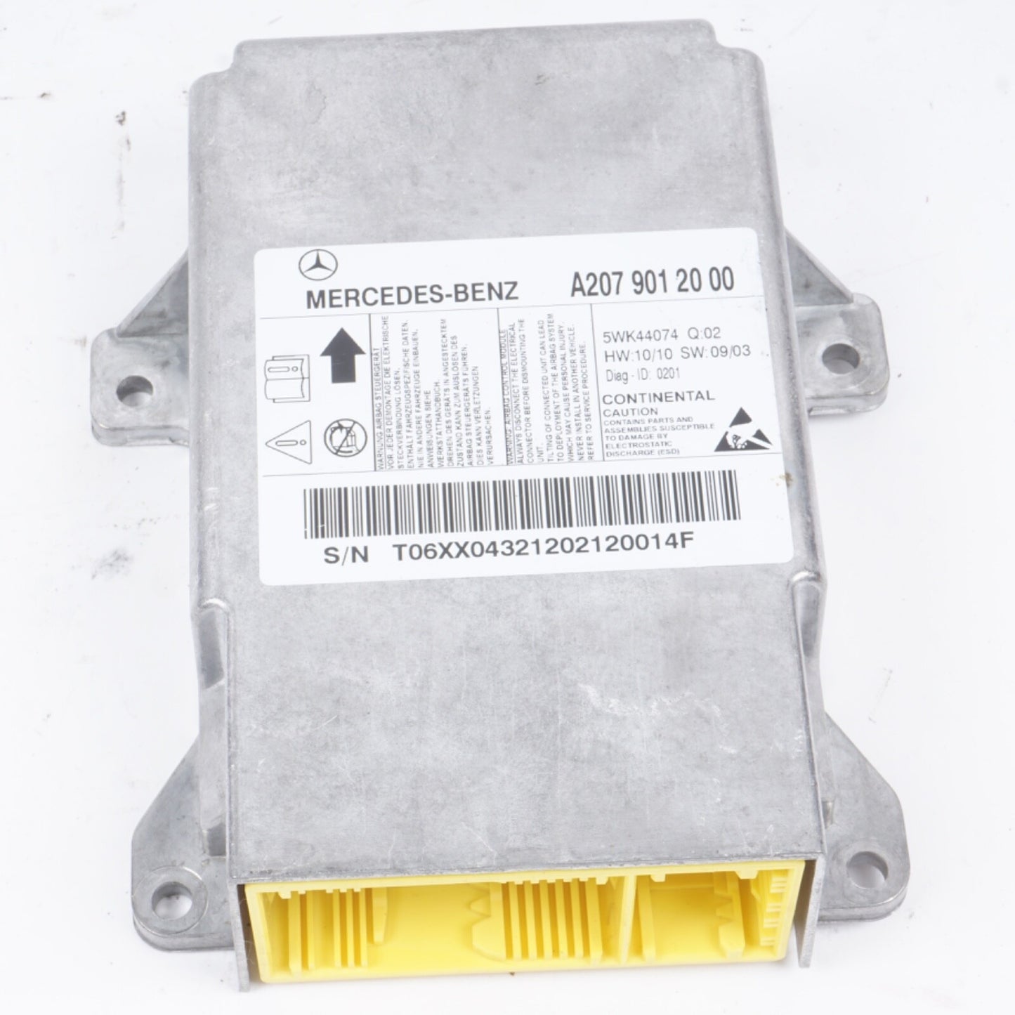 2011-2014 Mercedes-Benz E350 E550 Control Module, Sdm Module, Control HAS CRACH