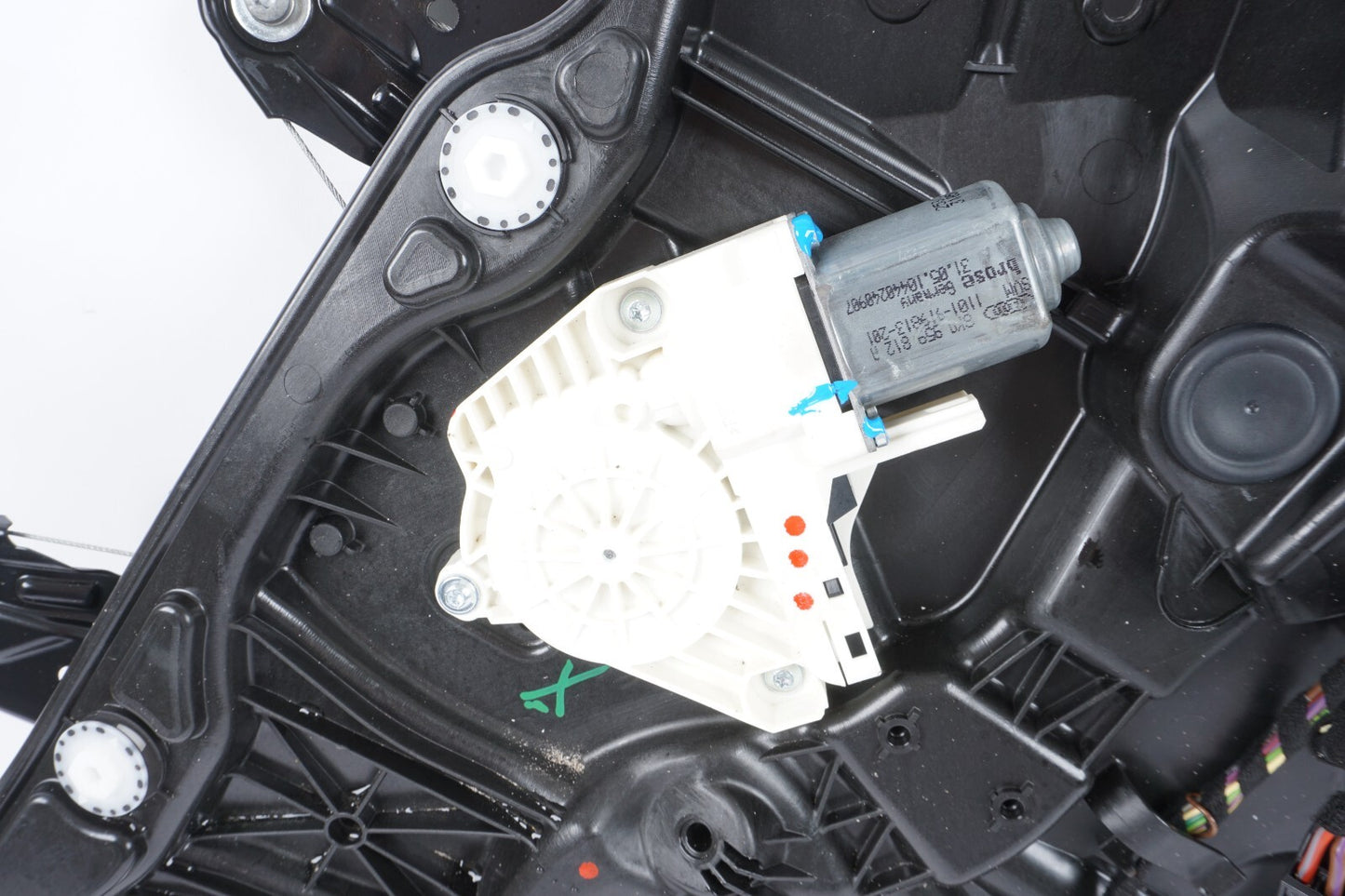 11-18 Porsche Cayenne 958 Rear Left Driver Side Window Regulator & Motor OEM