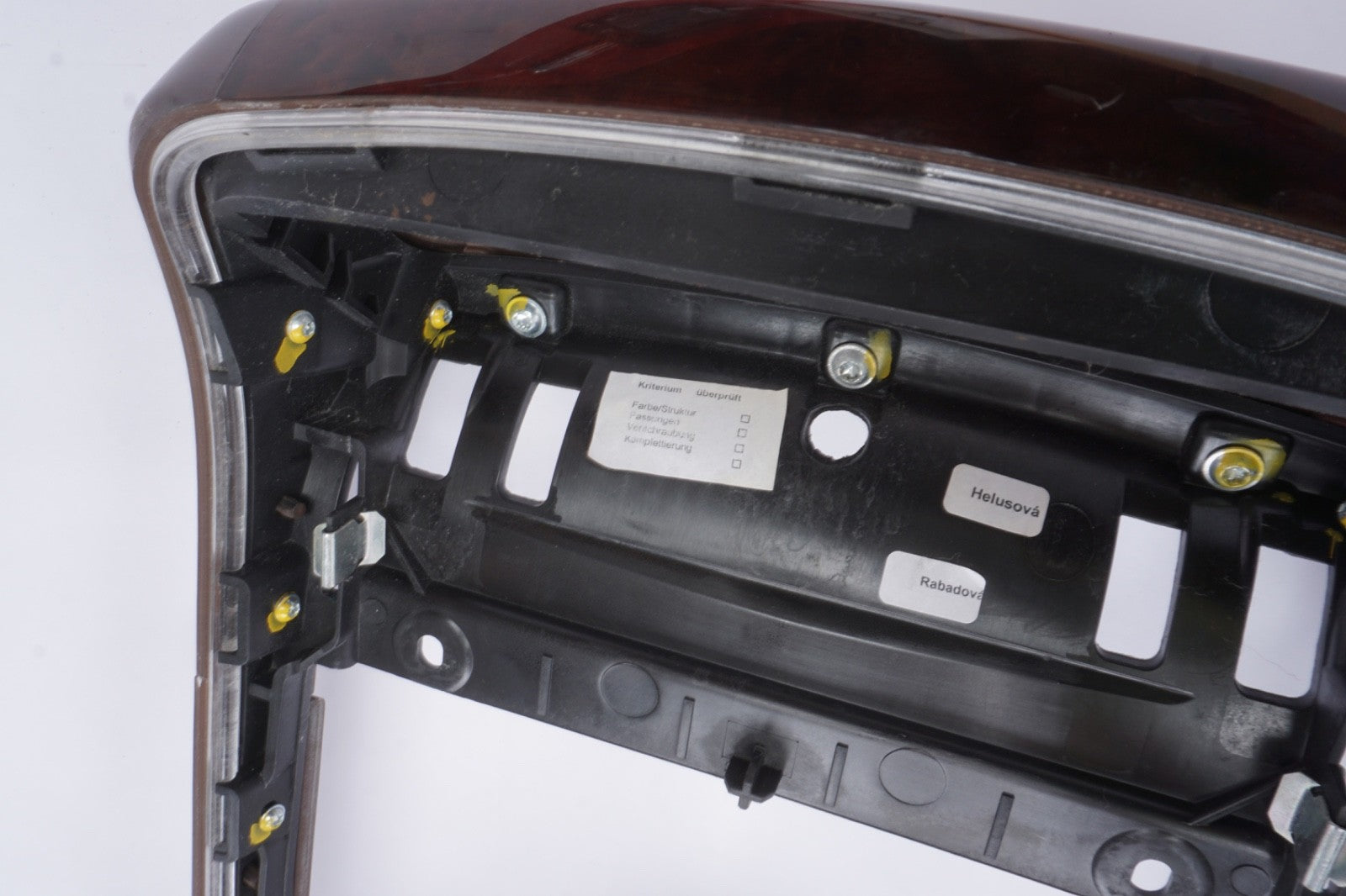 11-16 AUDI A8 S8 FRONT CENTER UPPER CONSOLE WOOD TRIM BEZEL OEM