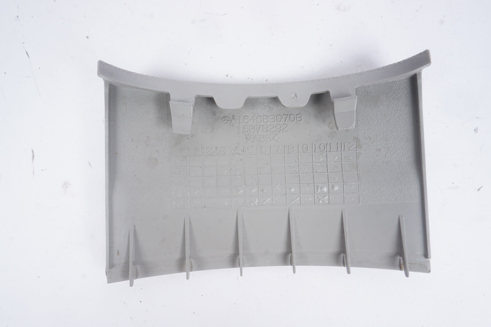 06-12 Mercedes ML350 GL550 GL450 Center Console Trim Cover Panel Gray Oem