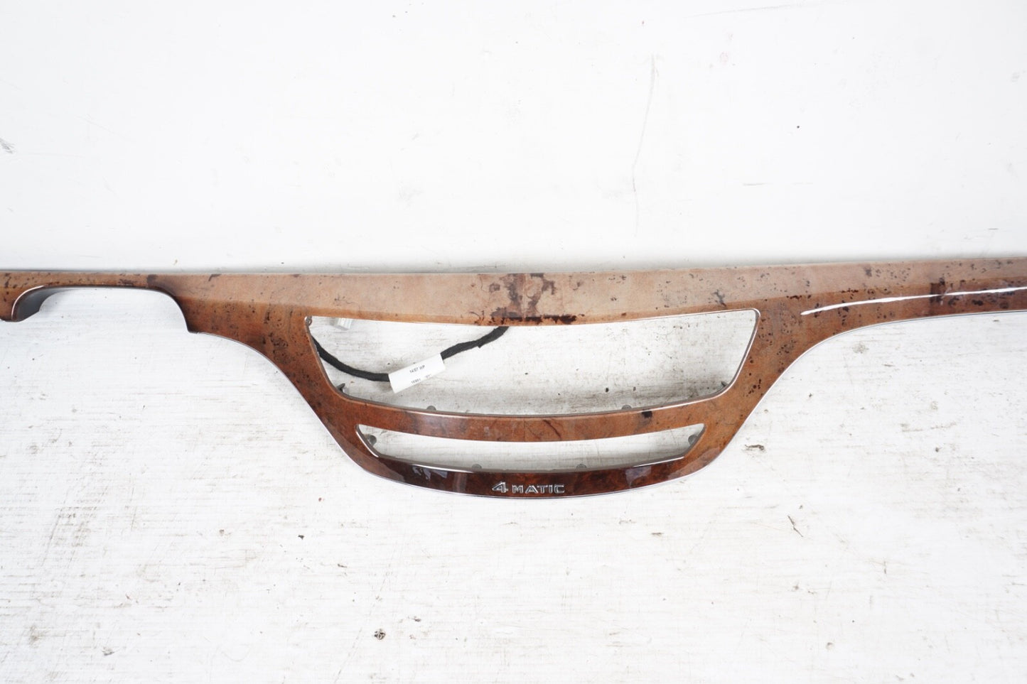07-13 Mercedes W221 S63 S550 Dashboard Center Trim Molding 2216805471 Wood OEM