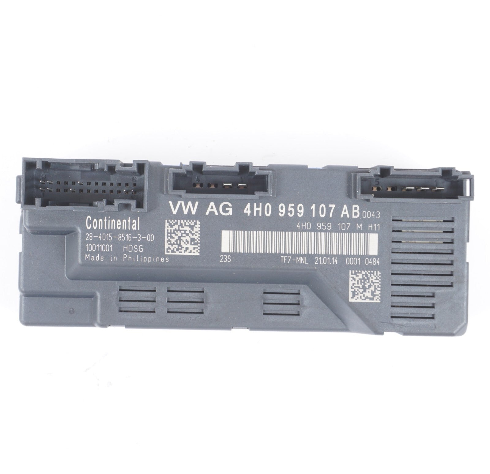 12-17 AUDI A8L A8 Trunk / Deck Lid Pulldown Control Module 4H0959107AB OEM