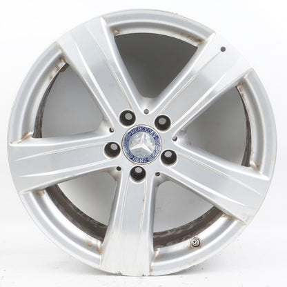 2010 - 2013 Mercedes W221 S550 8.5 x 18 18" 5 spoke wheel rim silver