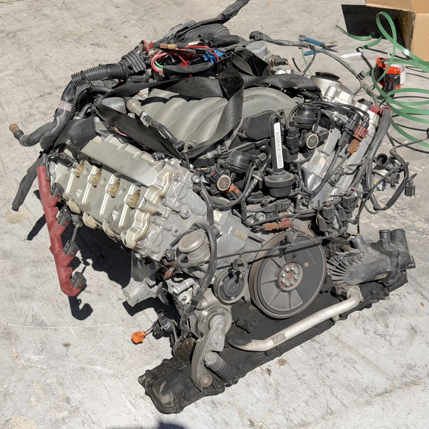 2011 2013 AUDI A8 4.2L Motor V8 Engine Motor With Wiring Harness OEM 114k Miles