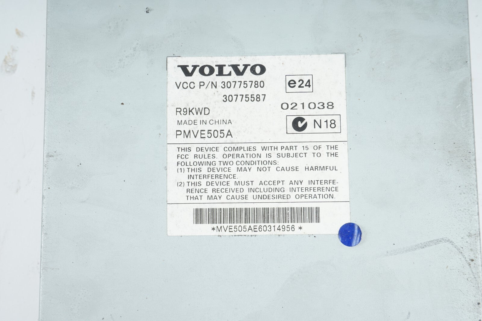 2005 - 2007 VOLVO C70 T5 AUDIO AMP AMPLIFIER 30775780 OEM