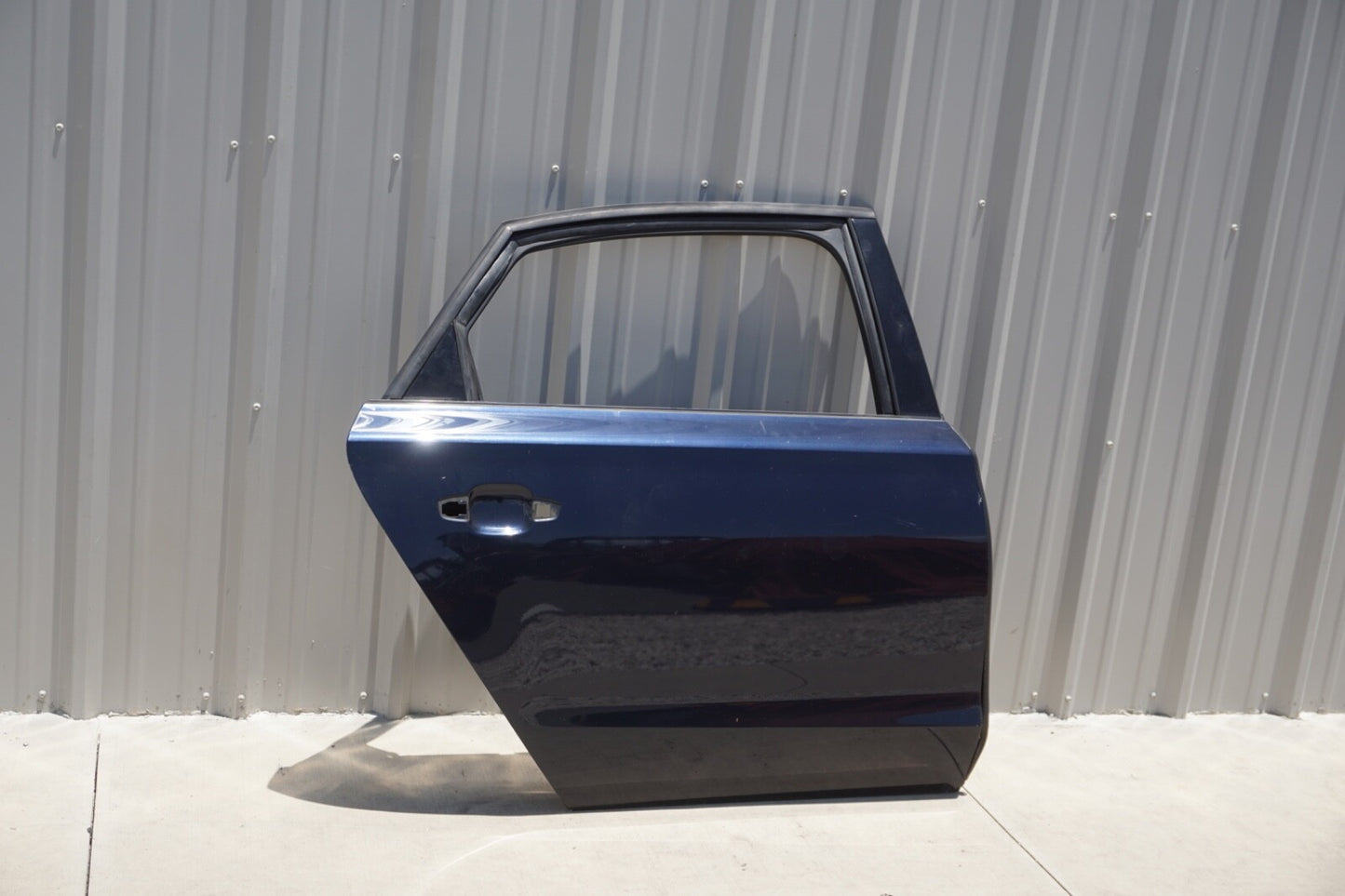 11-18 Audi A8 Long Rear Right Passenger Side Door Shell Cover Panel Blue