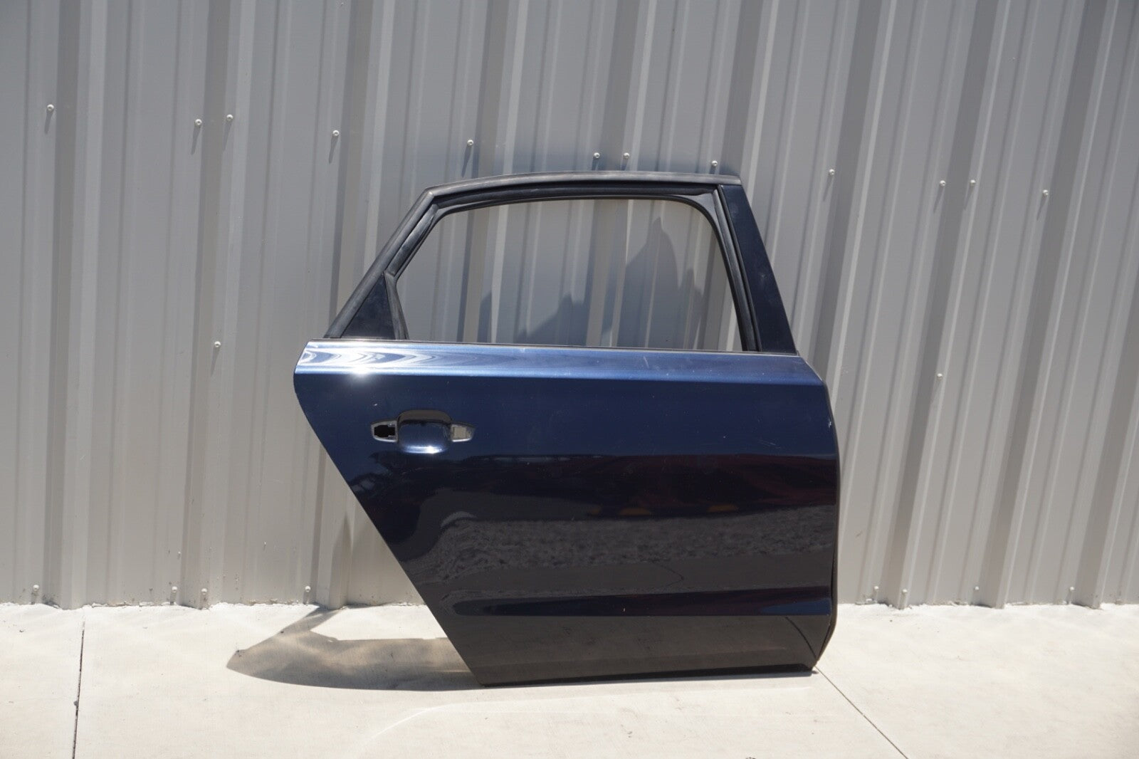 11-18 Audi A8 Long Rear Right Passenger Side Door Shell Cover Panel Blue