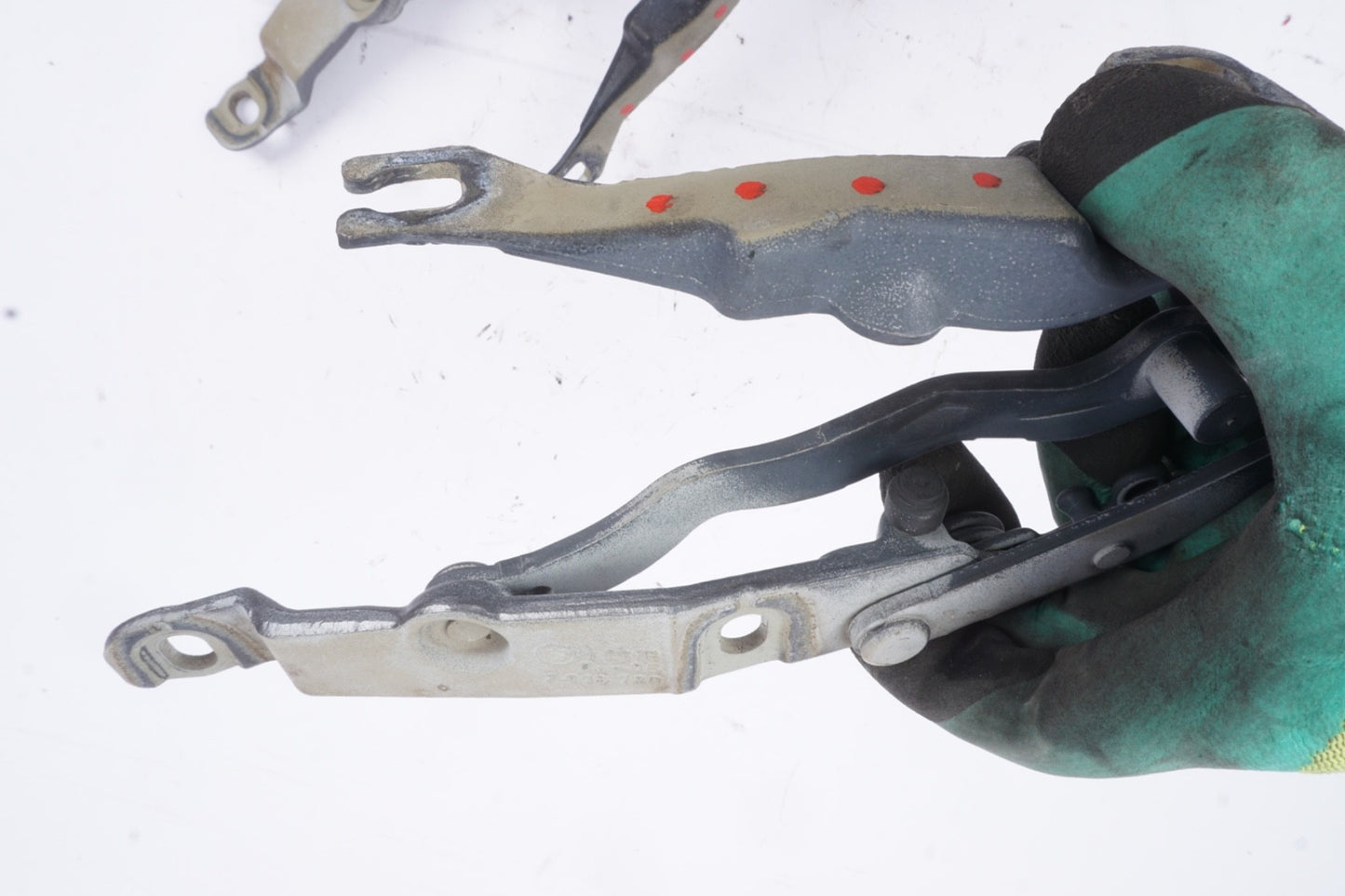 03-08 BMW E85 Z4 SET OF 2 REAR LEFT & RIGHT TRUNK HINGE GRAY OEM