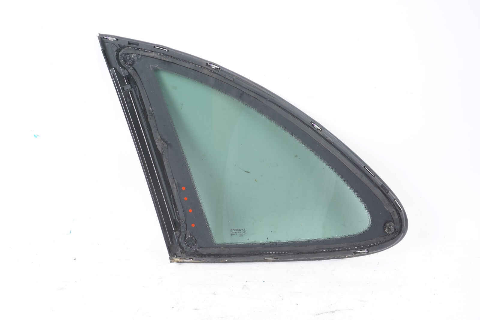 11-18 Porsche Cayenne 958 Rear Right Passenger Side Door Vent Window Glass OEM