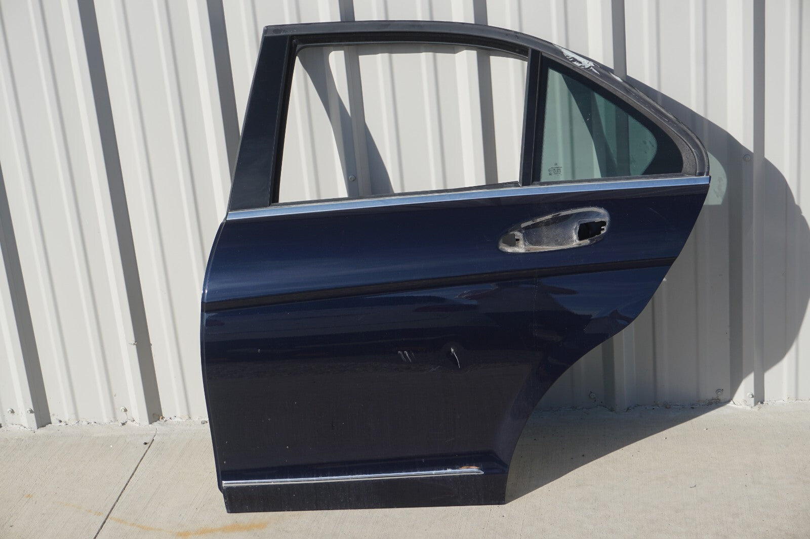08-14 Mercedes C300 C350 W204 Rear Left Driver Side Door Shell OEM