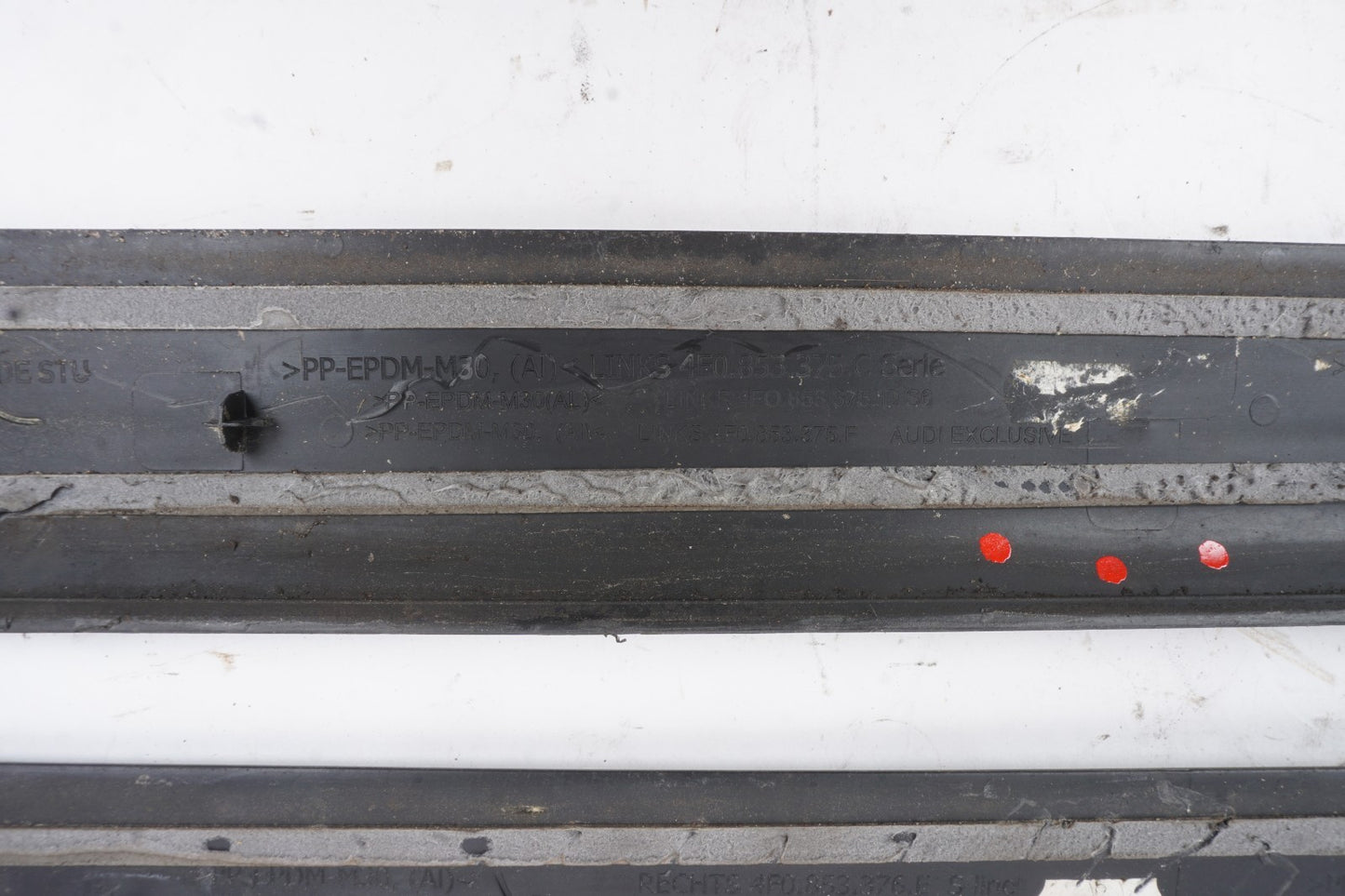 2005-2011 Audi A6 Rear Left and Right Door Sill Trim Scuff Plate  OEM
