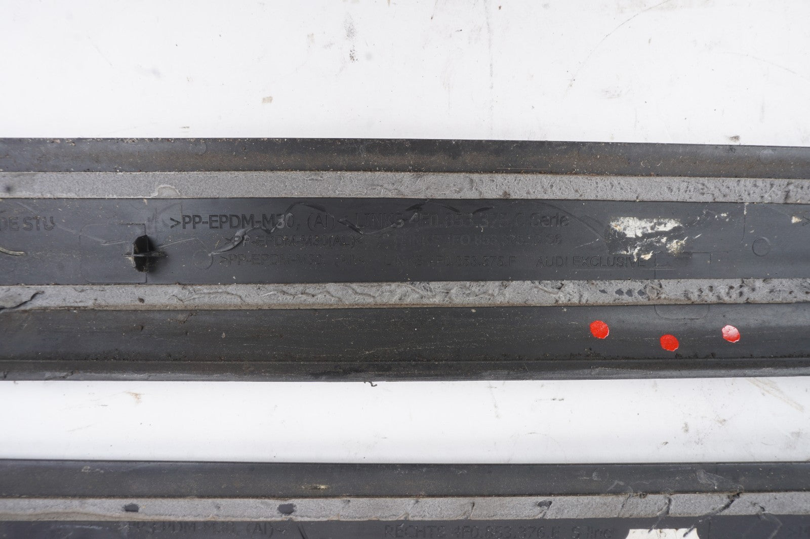 2005-2011 Audi A6 Rear Left and Right Door Sill Trim Scuff Plate  OEM
