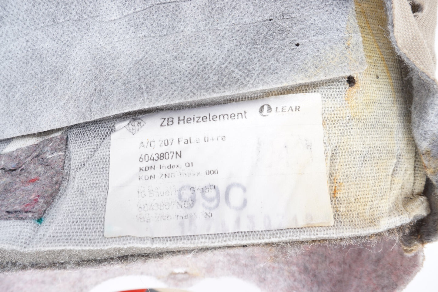 10-16 Mercedes E350 E550 Convertible Left Driver Seat Back Backrest Cover OEM
